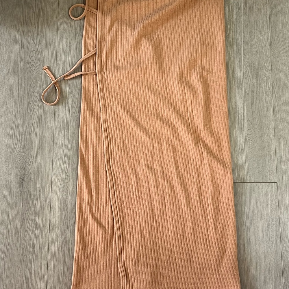 Baserange Tan Ribbed Women's Skirt